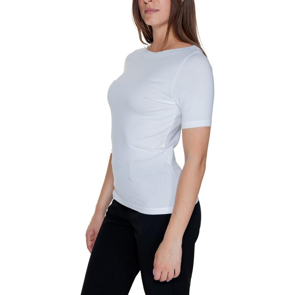 Vero Moda White Viscose Tops & T-Shirt Vero Moda Gray