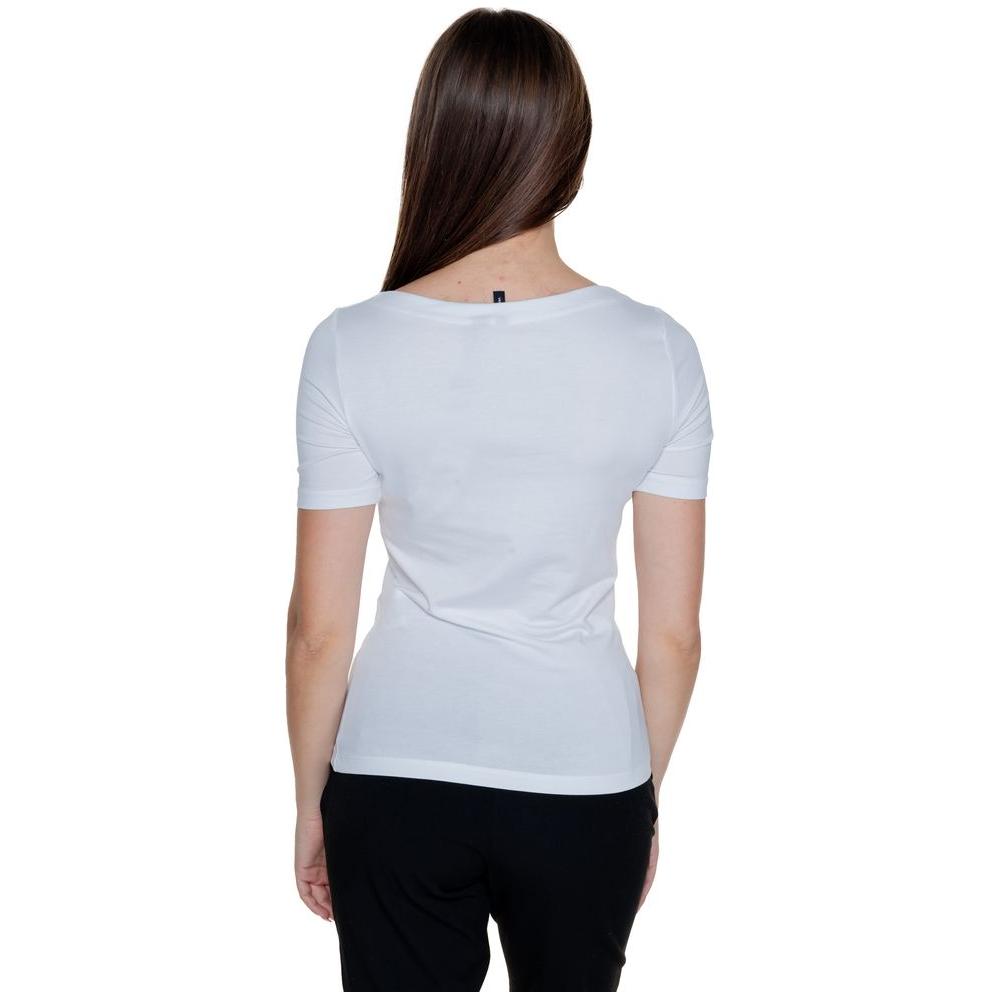Vero Moda White Viscose Tops & T-Shirt Vero Moda Black