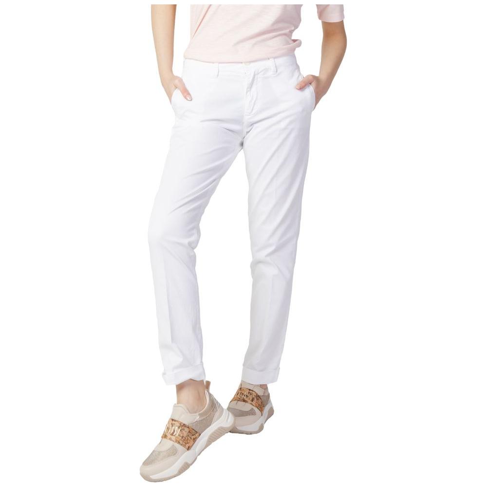 Blauer White Cotton Jeans & Pant Blauer Lavender
