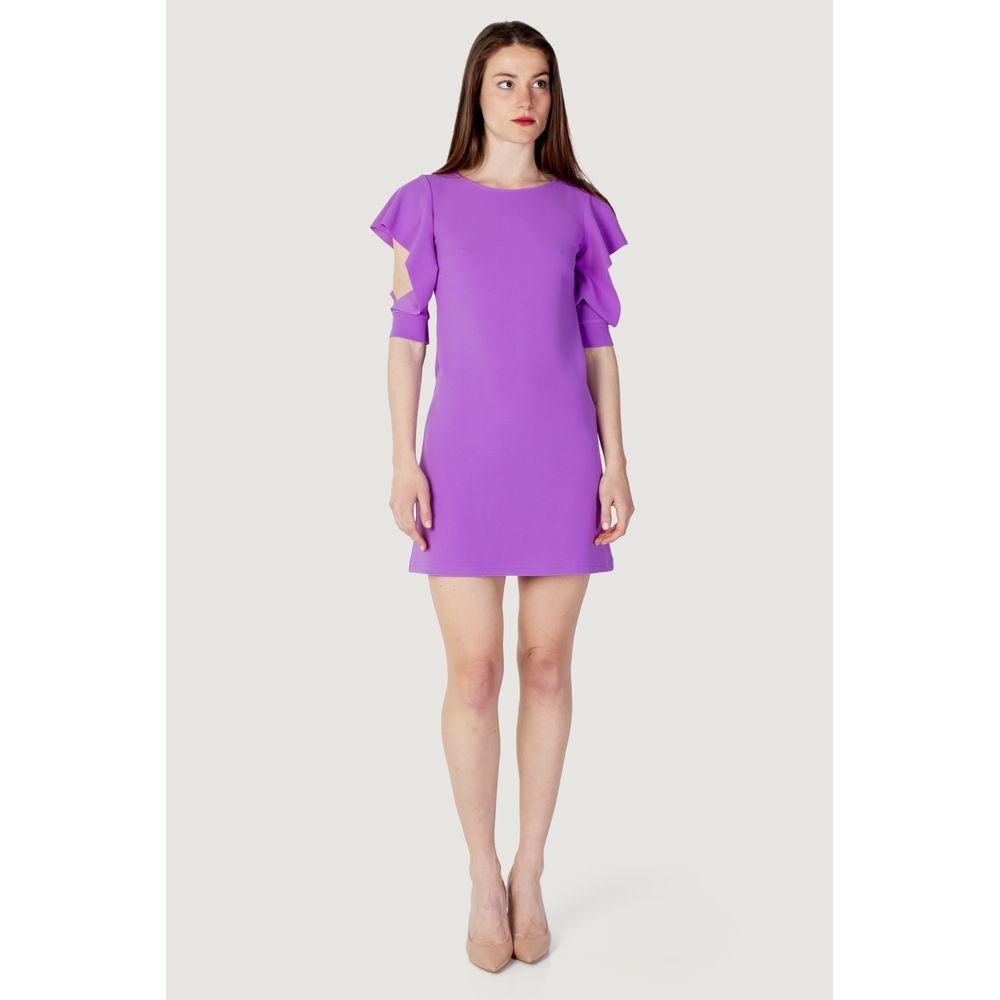 Rinascimento Purple Polyester Dress Rinascimento Light Gray
