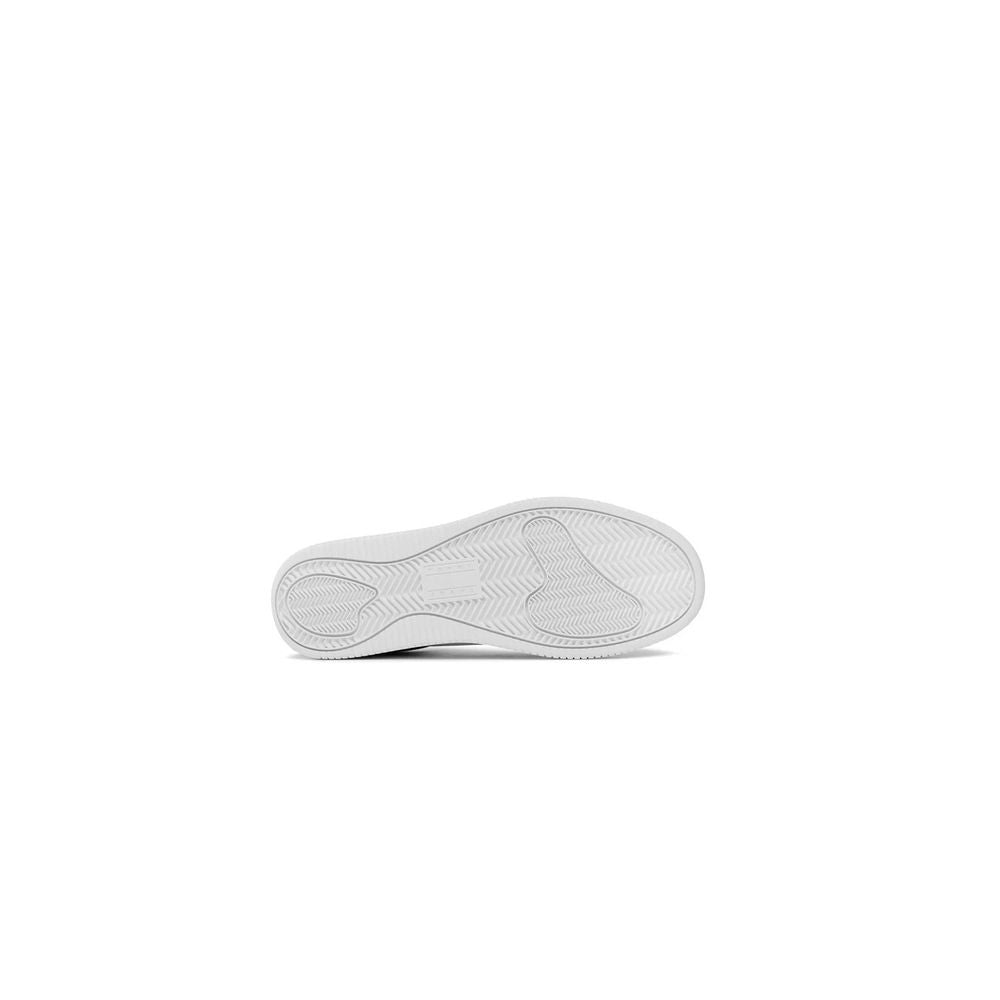 Tommy Hilfiger Jeans White Leather Sneaker Tommy Hilfiger Jeans Light Gray