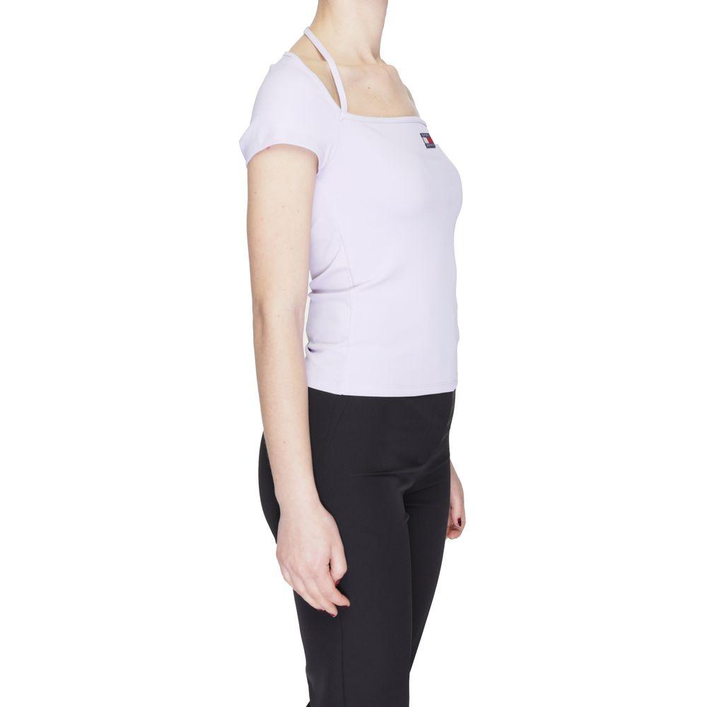 Tommy Hilfiger Jeans Purple Recycled Polyester Tops & T-Shirt Tommy Hilfiger Jeans Dark Slate Gray