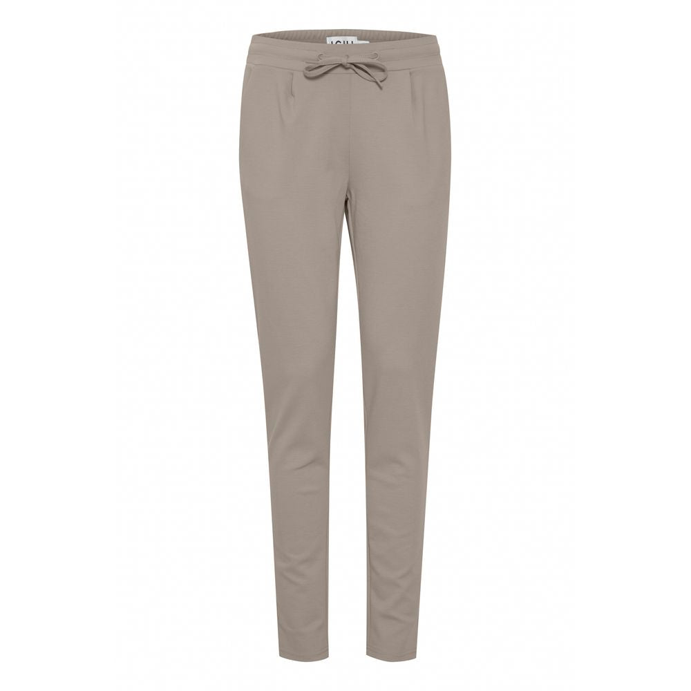 ICHI Gray Polyester Jeans & Pant ICHI Rosy Brown