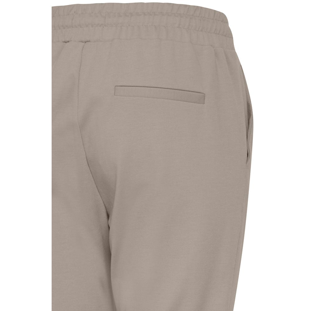 ICHI Gray Polyester Jeans & Pant ICHI Rosy Brown