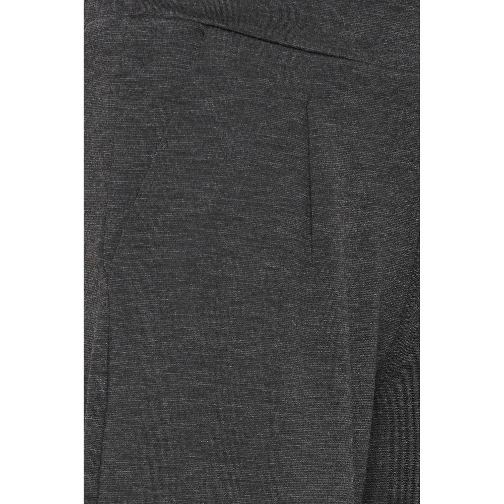 ICHI Gray Recycled Polyester Jeans & Pant ICHI Dark Slate Gray