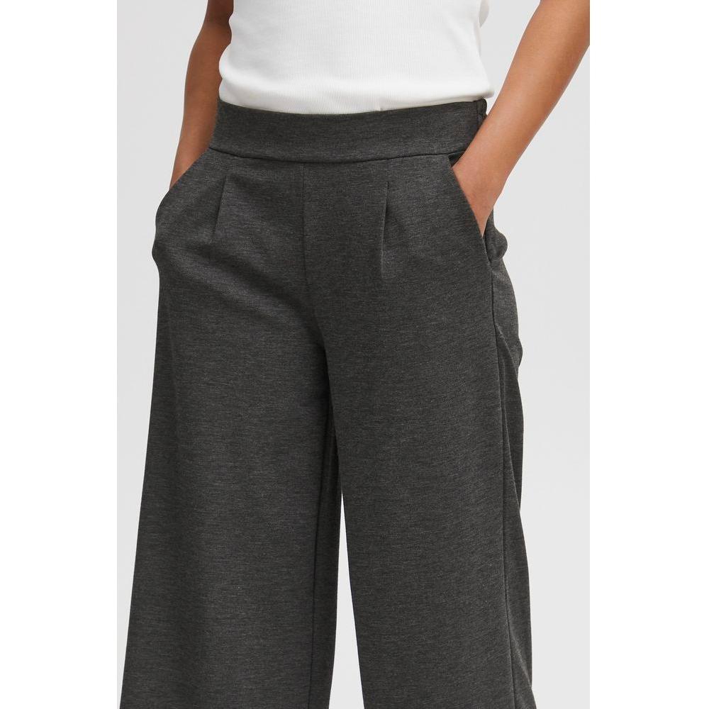 ICHI Gray Recycled Polyester Jeans & Pant ICHI Lavender