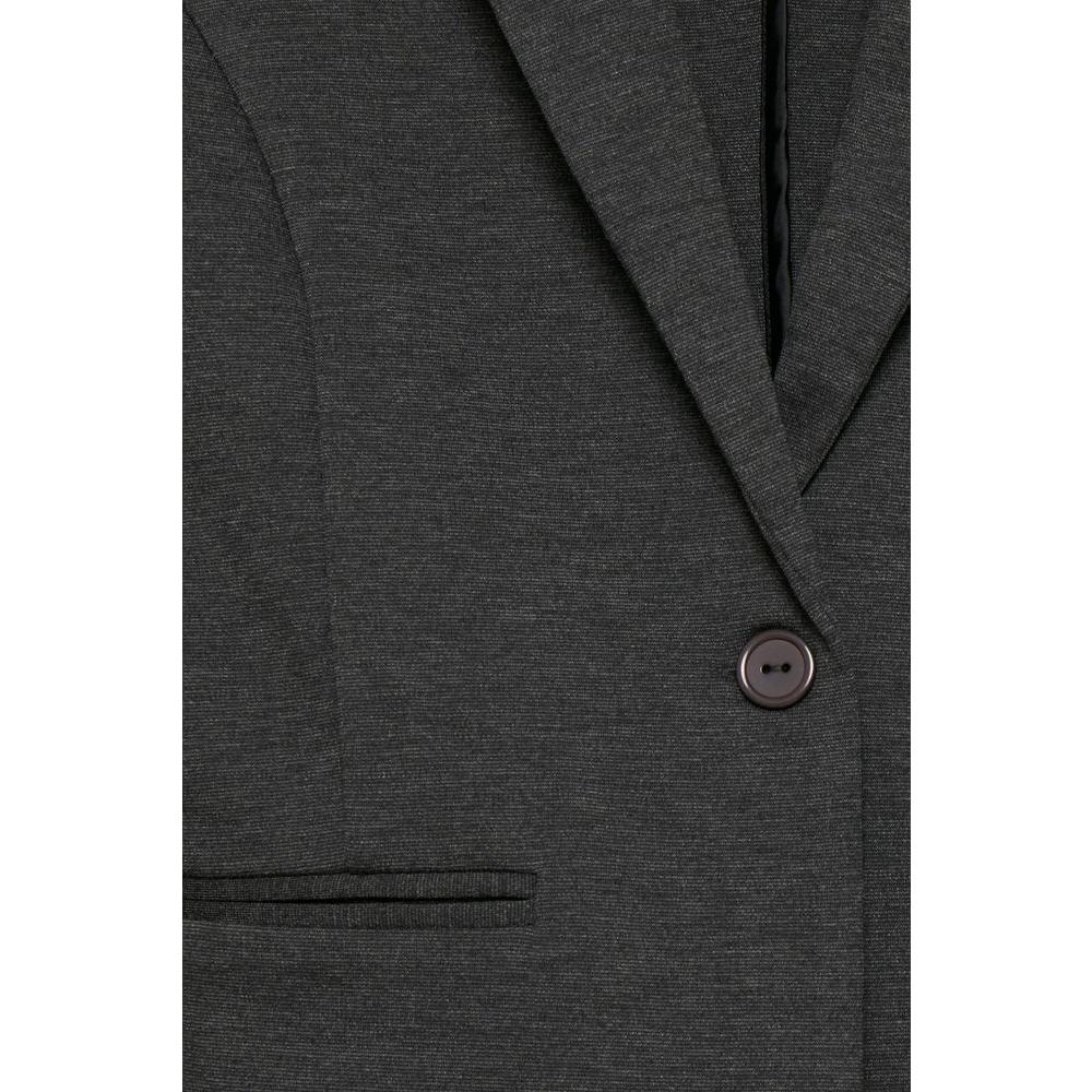 ICHI Gray Polyester Suits & Blazer ICHI Dark Slate Gray