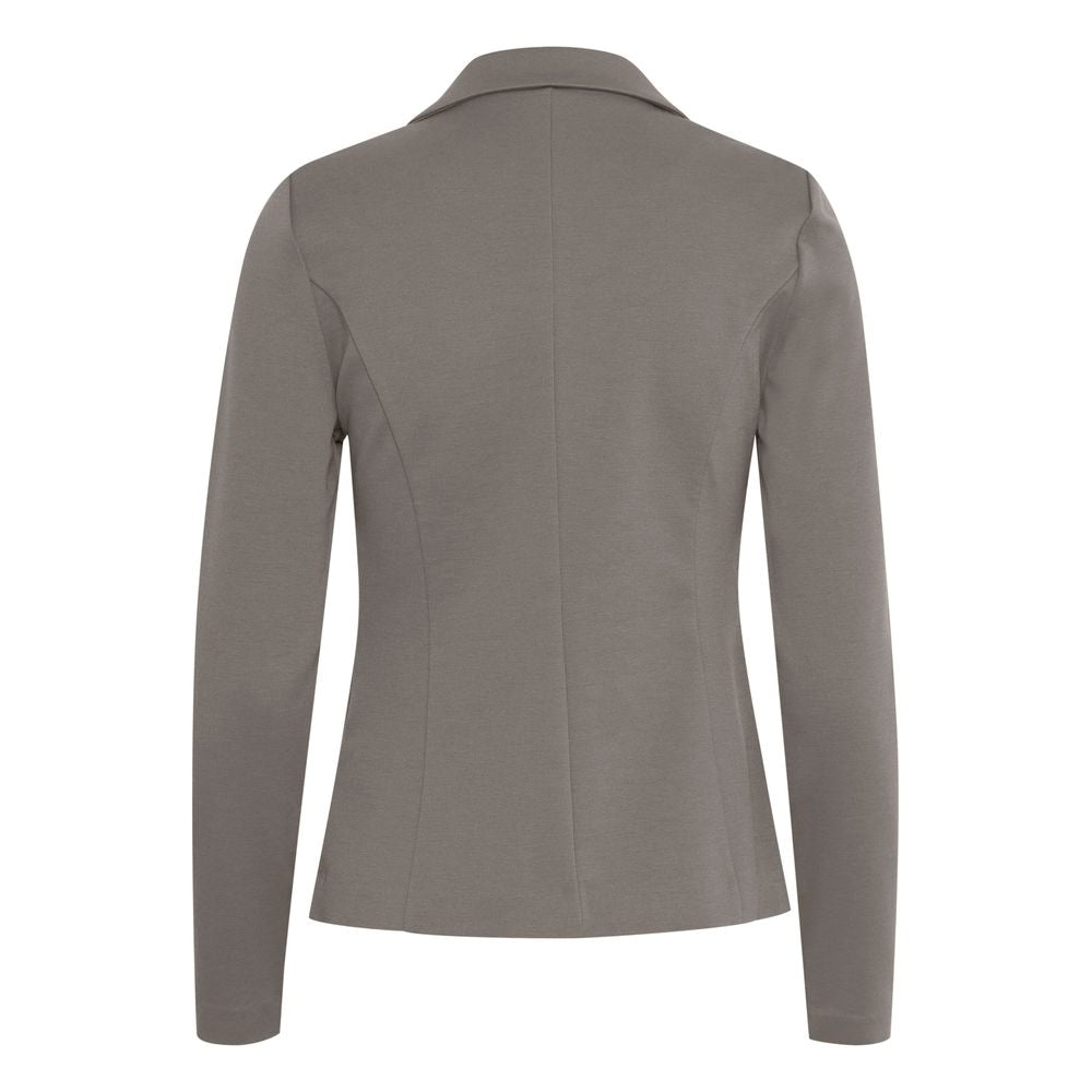 ICHI Gray Polyester Suits & Blazer ICHI Dim Gray