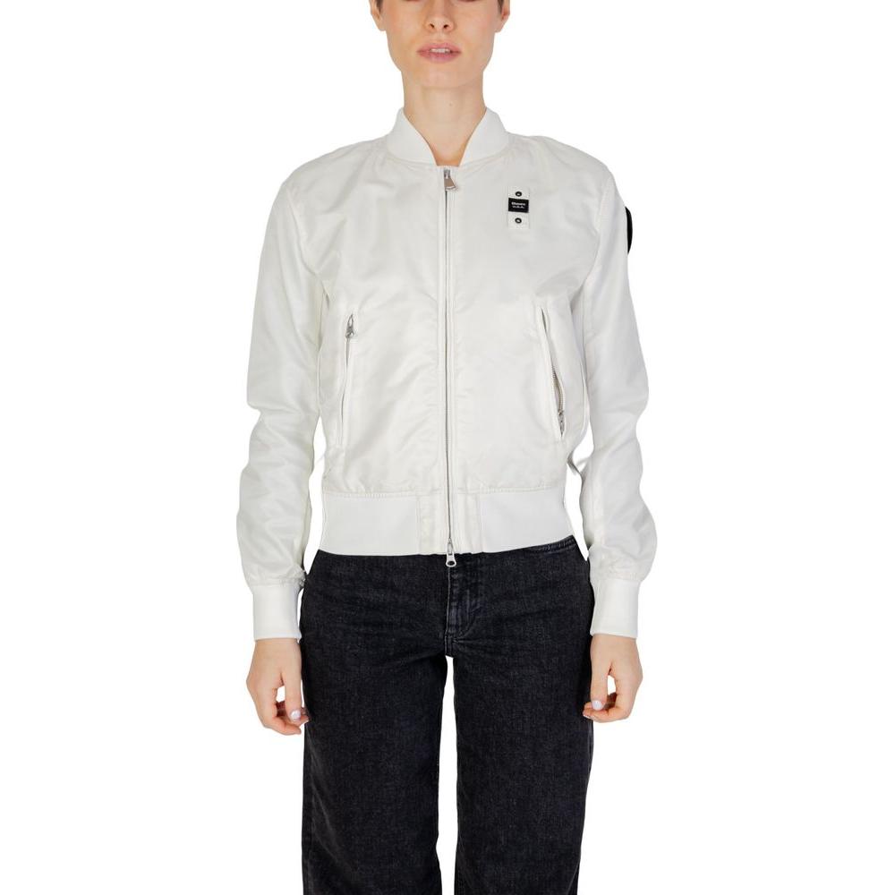 Blauer White Polyamide Jackets & Coat Blauer Black
