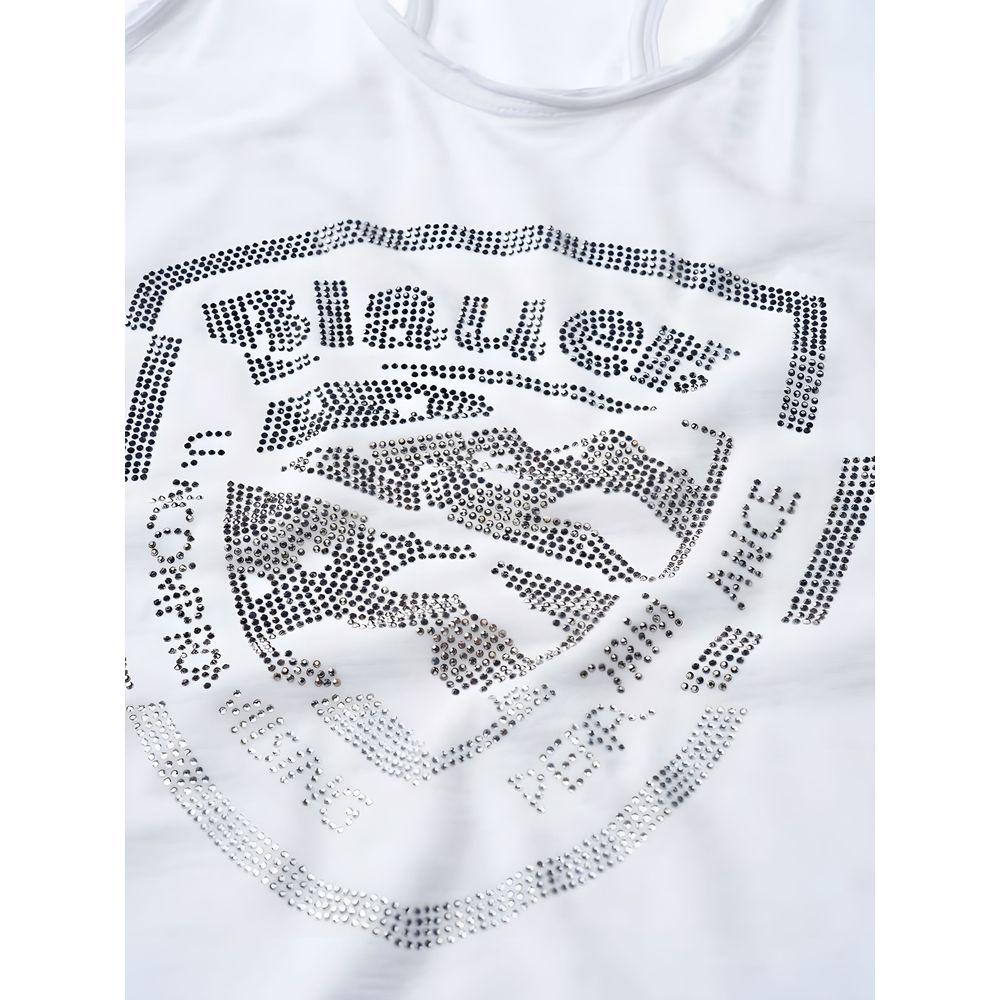 Blauer White Cotton Tops & T-Shirt Blauer Lavender