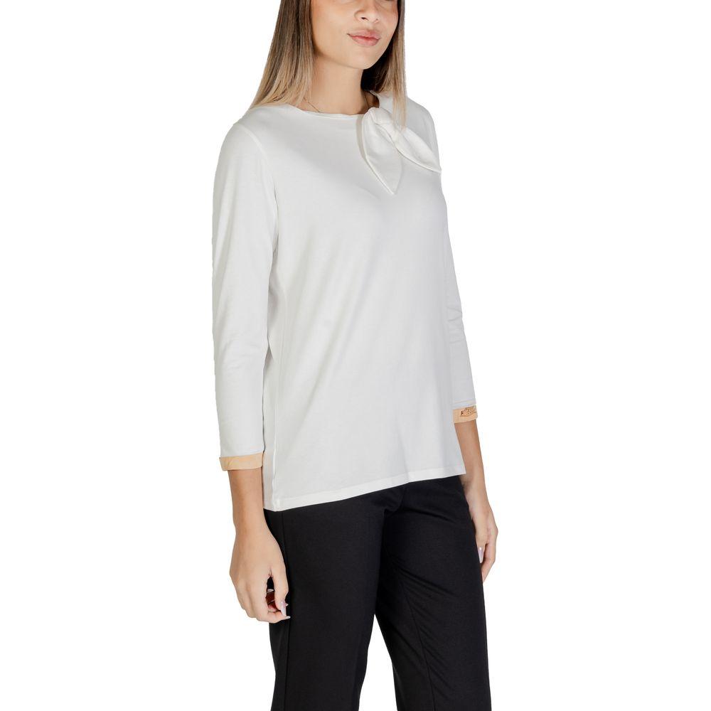 Alviero Martini Prima Classe White Cotton Tops & T-Shirt Alviero Martini Prima Classe Black