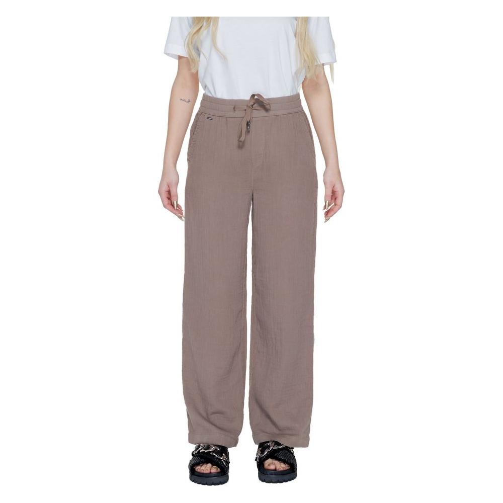 Street One Brown Cotton Jeans & Pant Street One Slate Gray