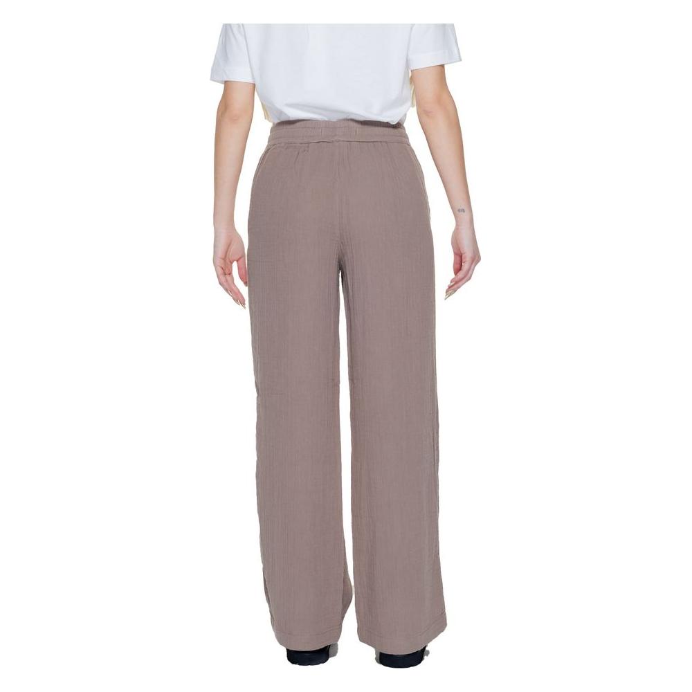 Street One Brown Cotton Jeans & Pant Street One Rosy Brown
