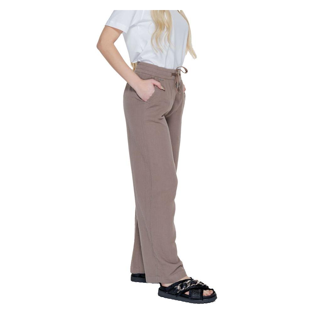 Street One Brown Cotton Jeans & Pant Street One Rosy Brown
