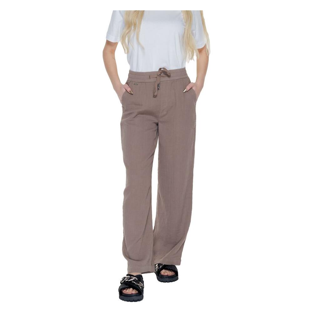 Street One Brown Cotton Jeans & Pant Street One Slate Gray