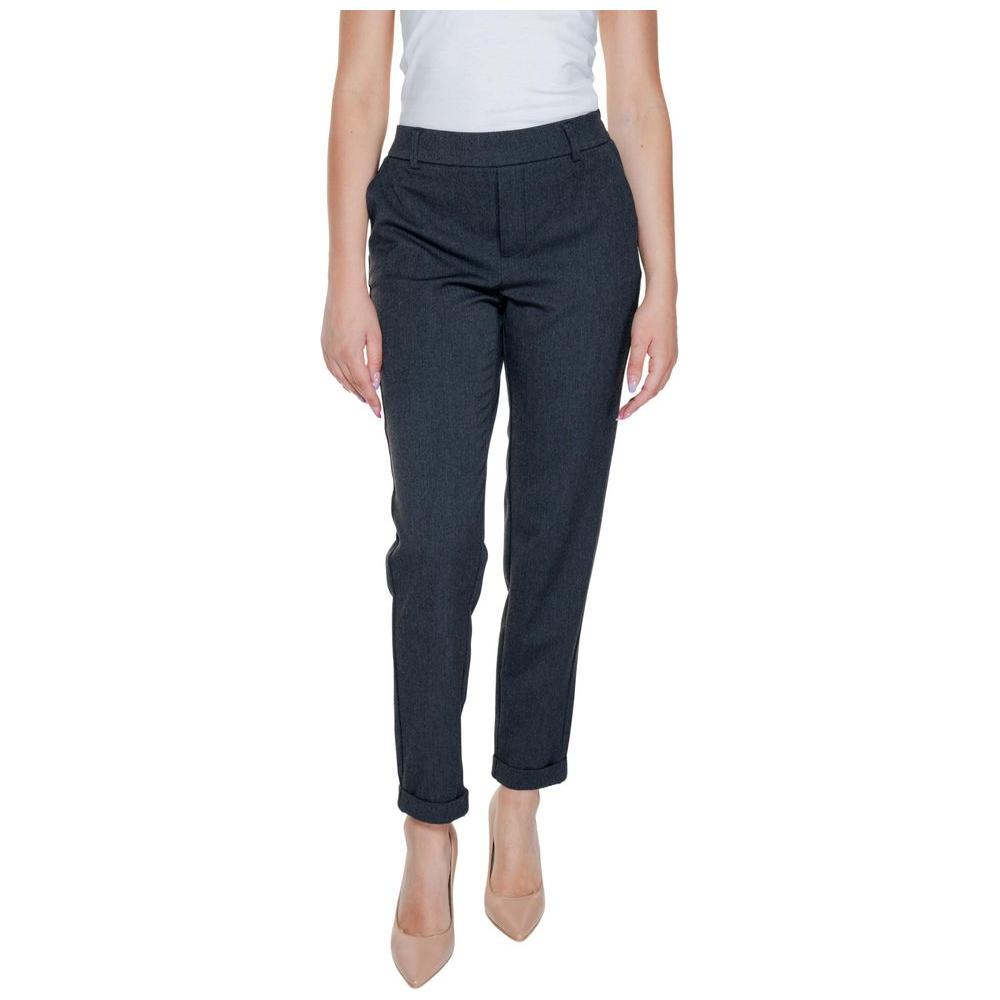 Vero Moda Gray Polyester Jeans & Pant Vero Moda Dark Slate Gray