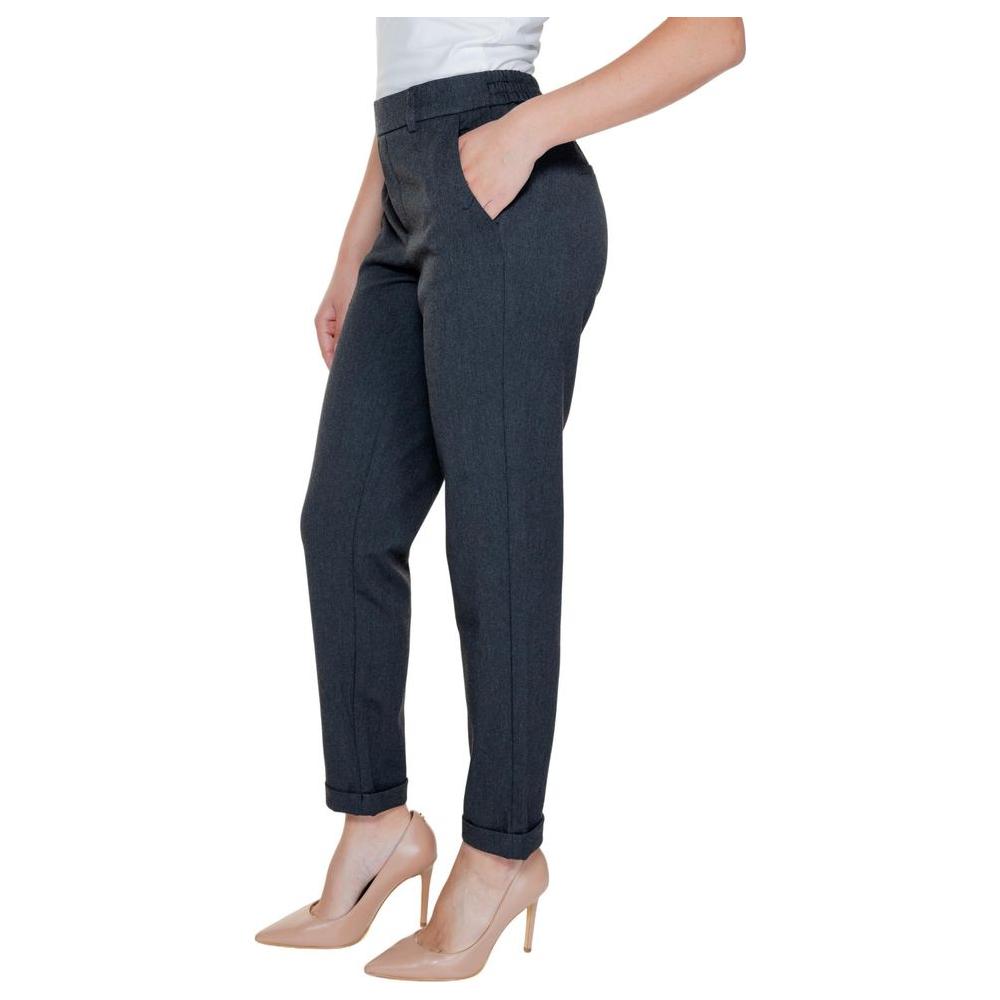 Vero Moda Gray Polyester Jeans & Pant Vero Moda Gray