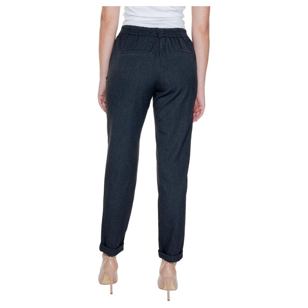 Vero Moda Gray Polyester Jeans & Pant Vero Moda Gray