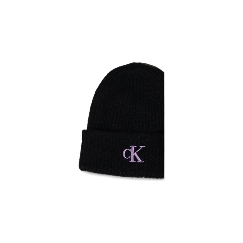 Calvin Klein Purple Acrylic Hat Calvin Klein Black