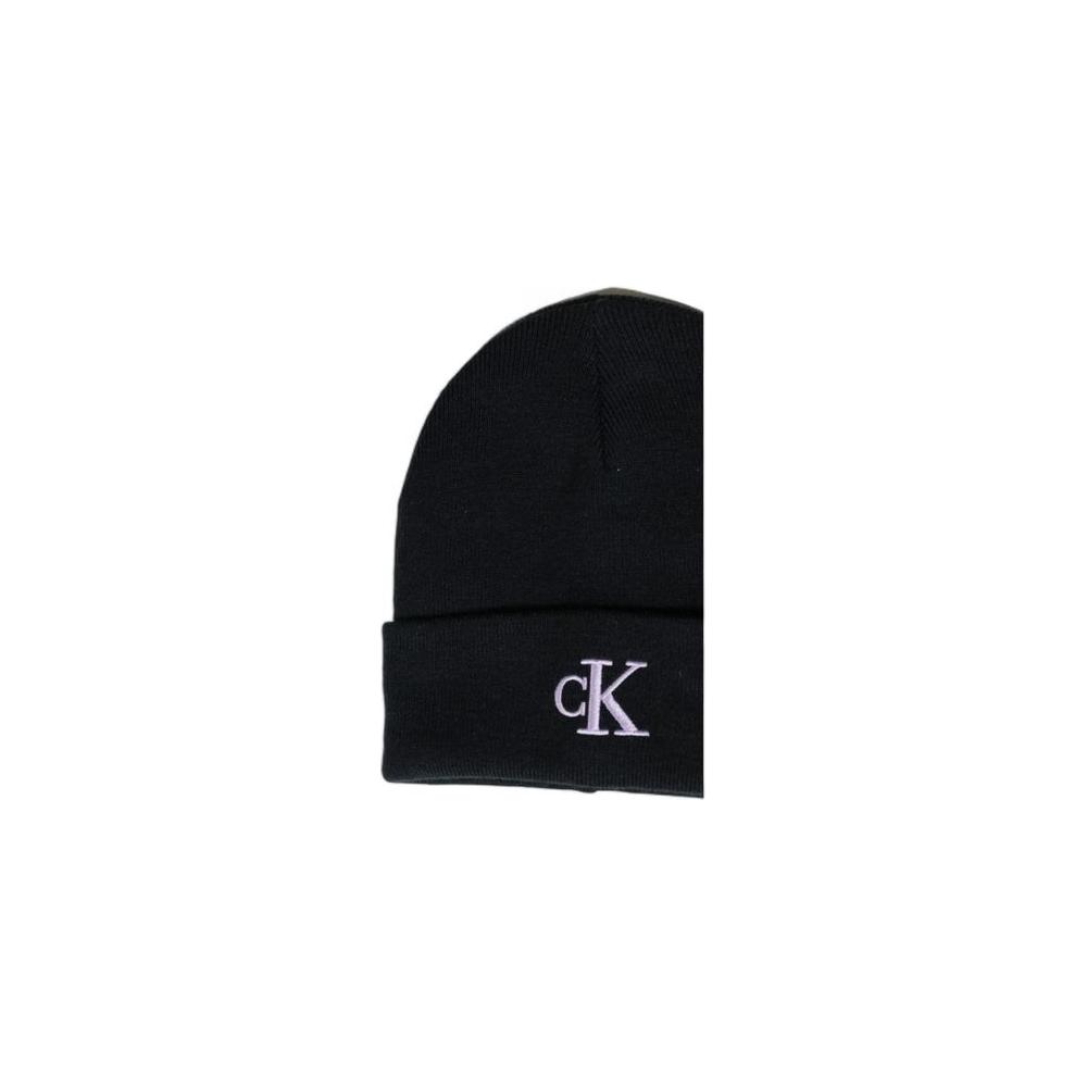 Calvin Klein Jeans Black Recycled Polyester Hat Calvin Klein Jeans Black