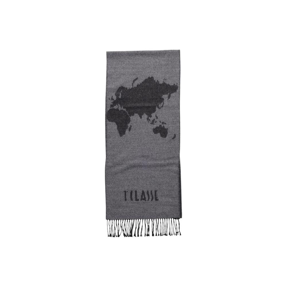 Alviero Martini Prima Classe Gray Polyacrylic Scarf Alviero Martini Prima Classe Dim Gray