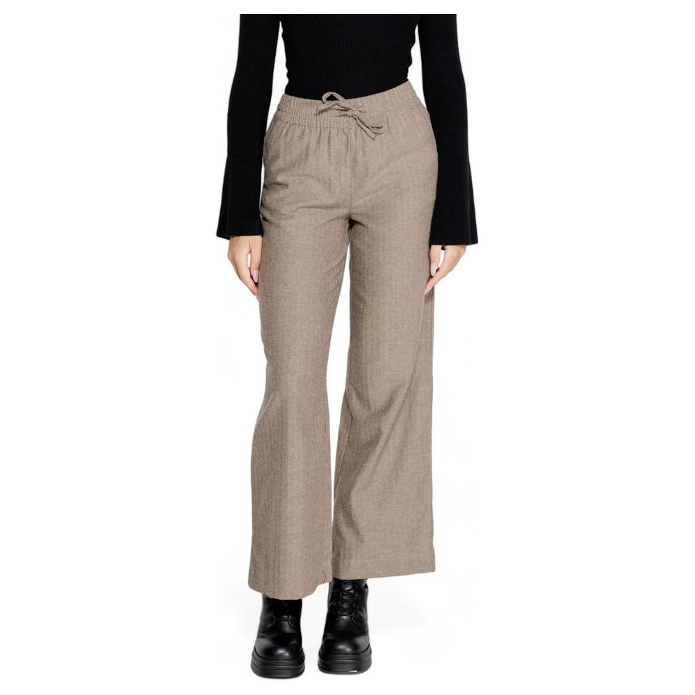 Jacqueline De Yong Brown Cotton Jeans & Pant Jacqueline De Yong Rosy Brown