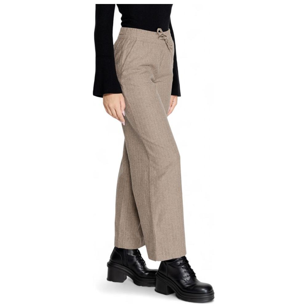 Jacqueline De Yong Brown Cotton Jeans & Pant Jacqueline De Yong Rosy Brown
