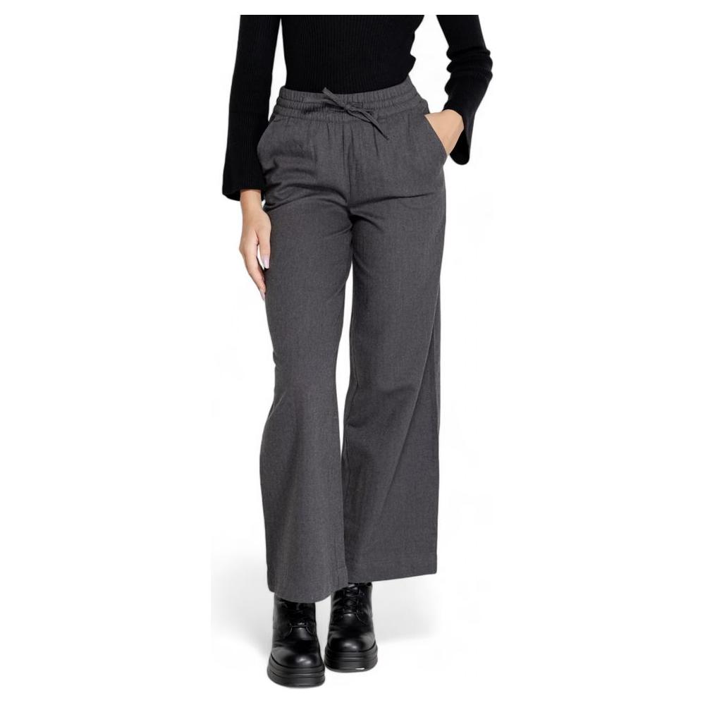 Jacqueline De Yong Gray Cotton Jeans & Pant Jacqueline De Yong Dark Slate Gray