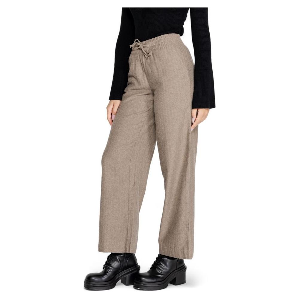 Jacqueline De Yong Brown Cotton Jeans & Pant Jacqueline De Yong Rosy Brown