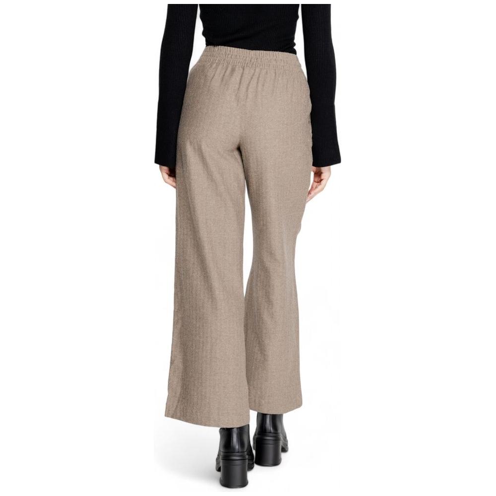 Jacqueline De Yong Brown Cotton Jeans & Pant Jacqueline De Yong Rosy Brown