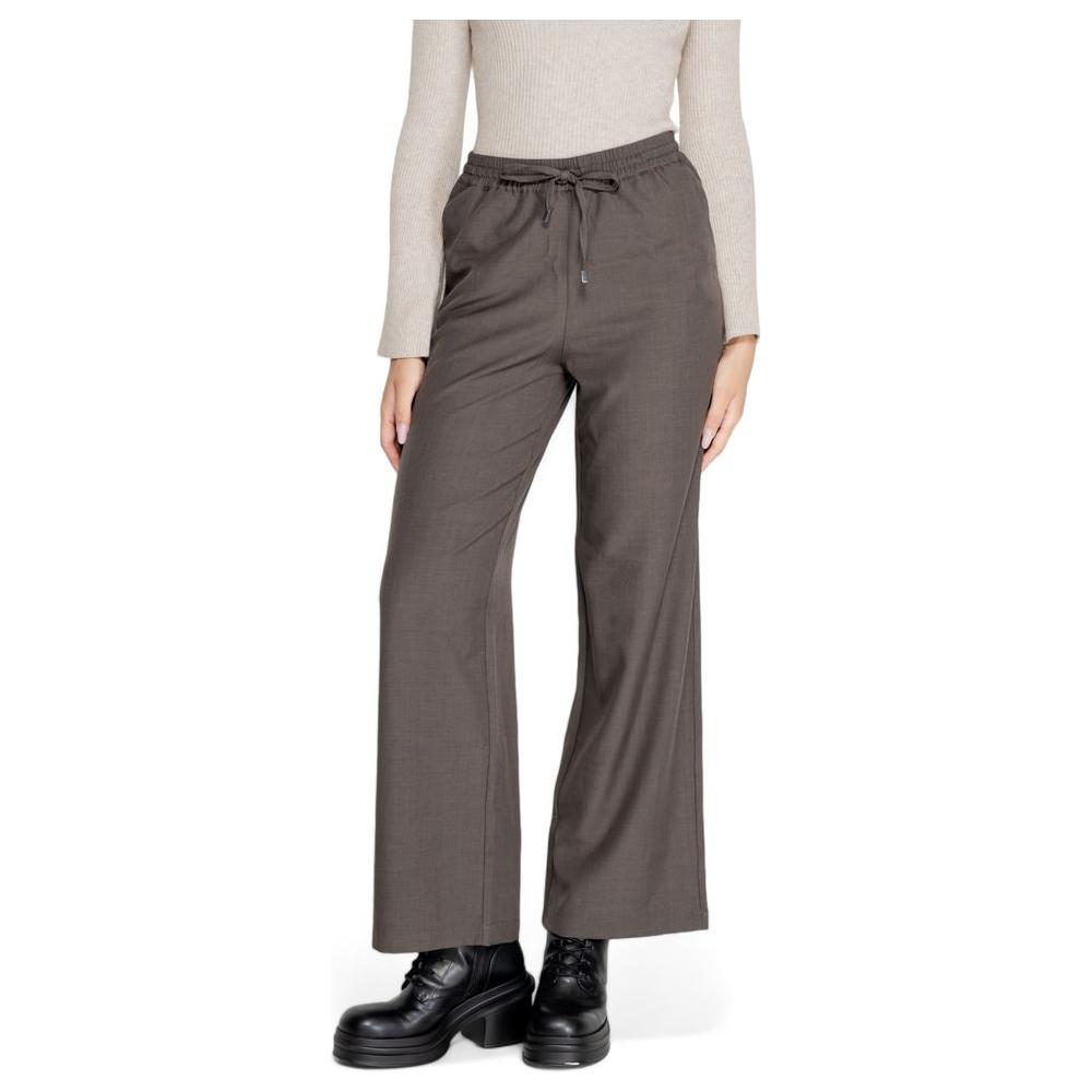 Only Gray Polyester Jeans & Pant Only Dim Gray