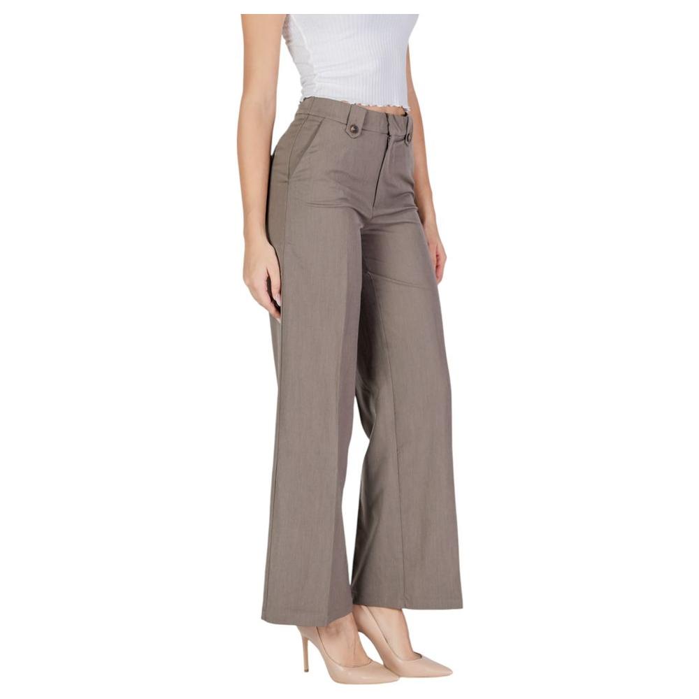 Only Gray Polyester Jeans & Pant Only Rosy Brown