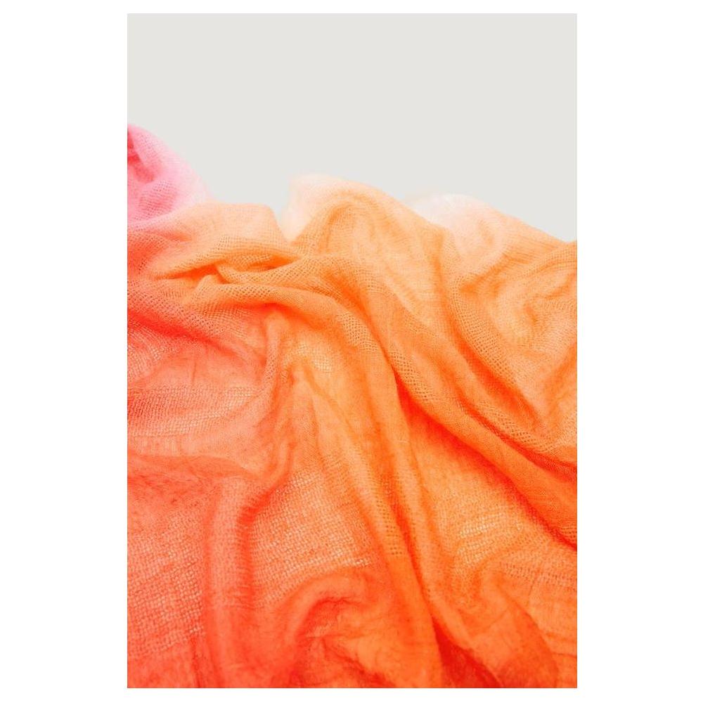Desigual Orange Polyester Scarf Desigual Coral