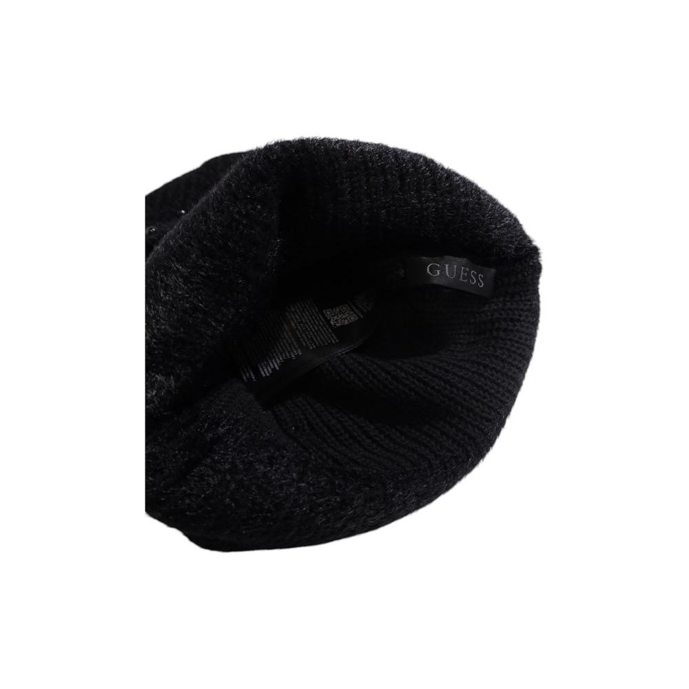 Guess Black Cotton Hat Guess Black