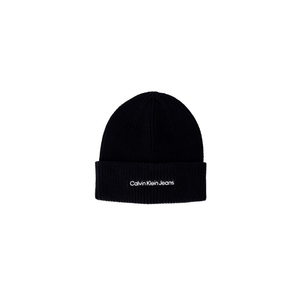 Calvin Klein Jeans Black Cotton Hat Calvin Klein Jeans Black