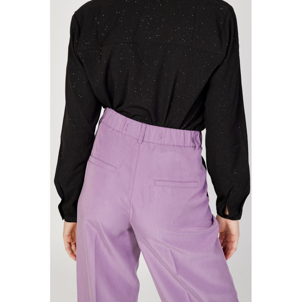 Street One Purple Lyocell Jeans & Pant Street One Black