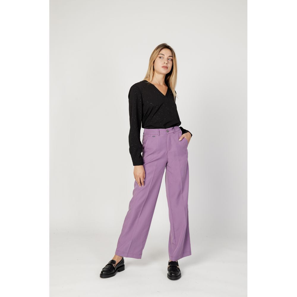 Street One Purple Lyocell Jeans & Pant Street One Light Gray