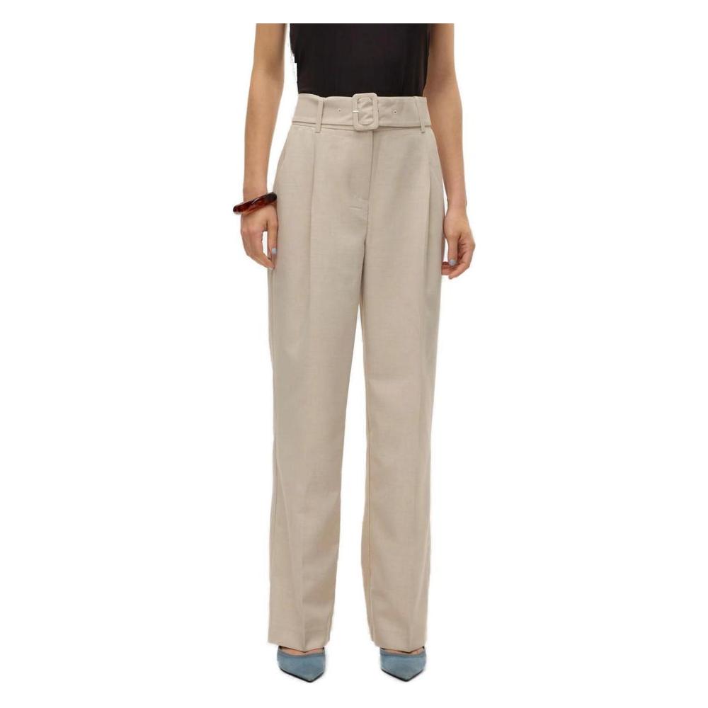 Vero Moda Gray Polyester Jeans & Pant Vero Moda Rosy Brown