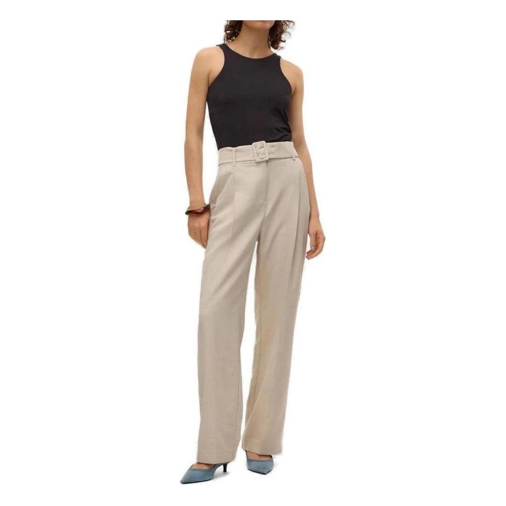 Vero Moda Gray Polyester Jeans & Pant Vero Moda Rosy Brown