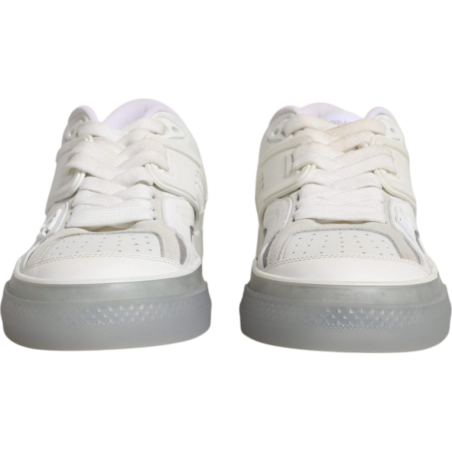 Dolce & Gabbana White DG Logo CUSTOM 2.Zero Sneakers Shoes Dolce & Gabbana Light Gray