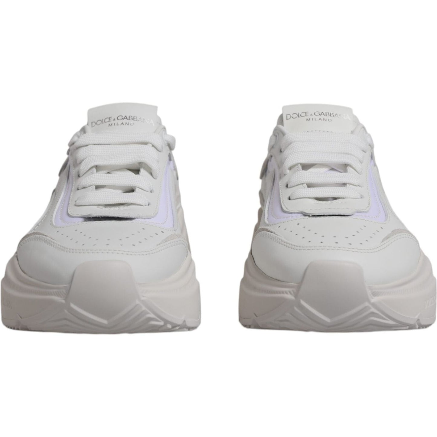 Dolce & Gabbana White Daymaster Low Top Sneakers Shoes Dolce & Gabbana Gray