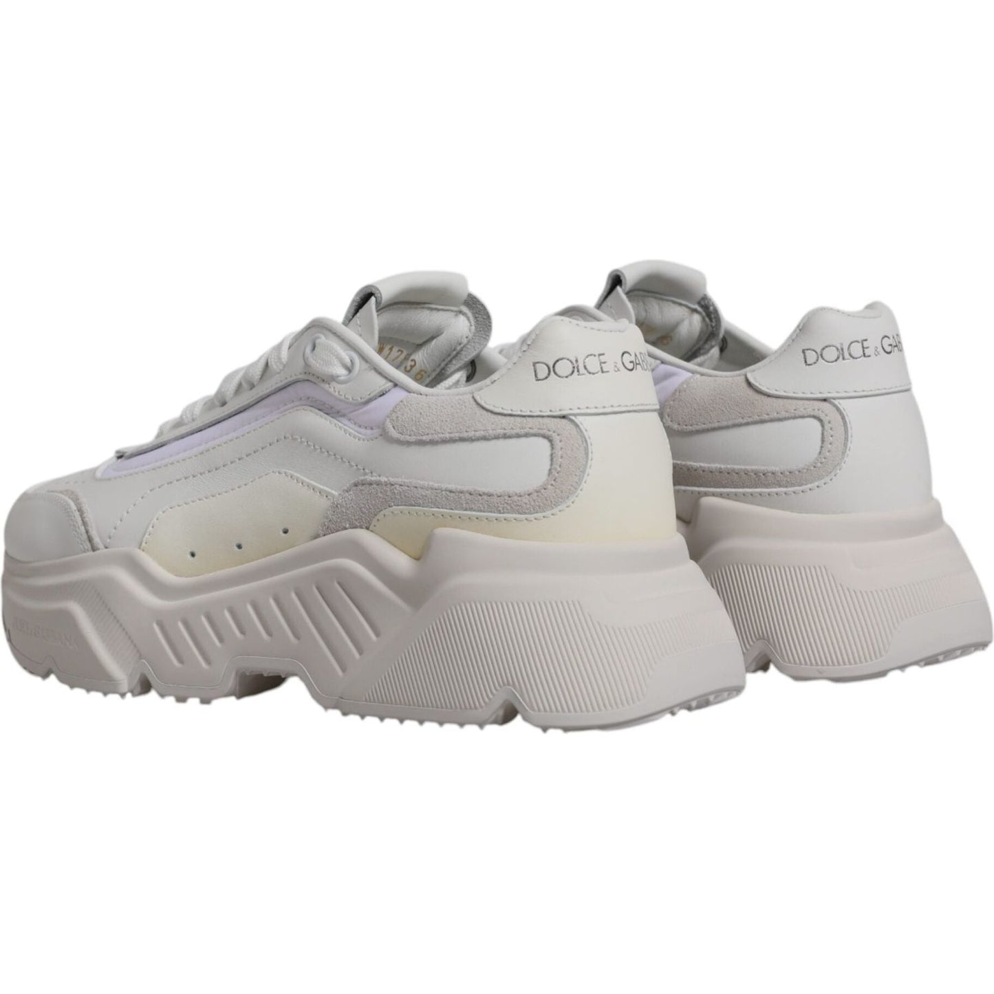 Dolce & Gabbana White Daymaster Low Top Sneakers Shoes Dolce & Gabbana Dark Gray