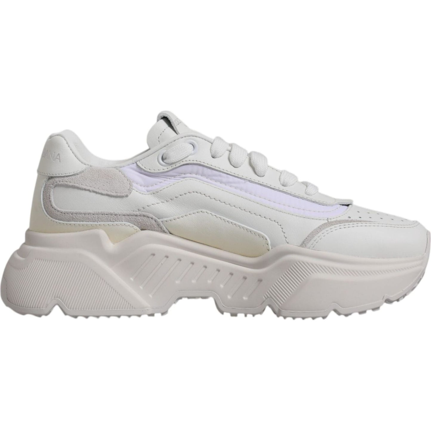 Dolce & Gabbana White Daymaster Low Top Sneakers Shoes Dolce & Gabbana Gray
