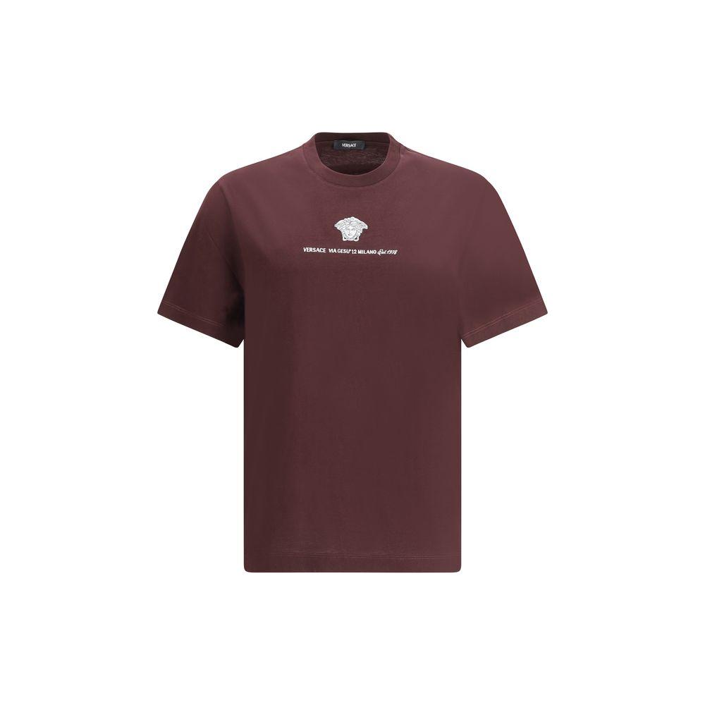 Versace Versace T-Shirt VE-10133021A110541LH50-M 1728,72470364320,Bordeaux,Clothing,M,Men,Men - Clothing,New with tags,T-Shirts - Men - Clothing,Versace