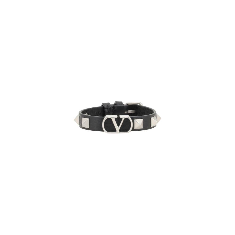 Valentino Garavani Valentino Garavani Vlogo Bracelet VA-6Y2J0S46JST0NO-ONE SIZE 1728,72470364320,Black,Bracelets - Men - Jewelry,Jewelry,Men,Men - Jewelry,New with tags,One Size,Valentino Garavani