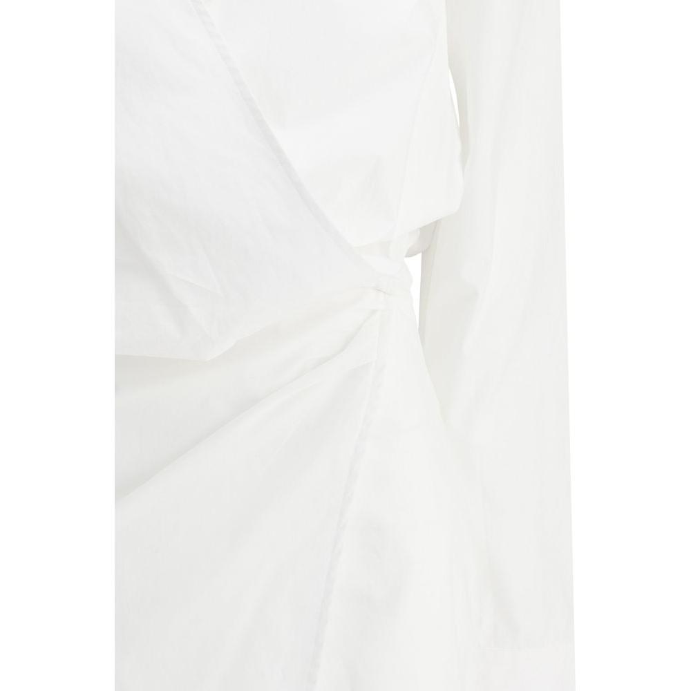 The Attico Chemisier Dress The Attico White Smoke