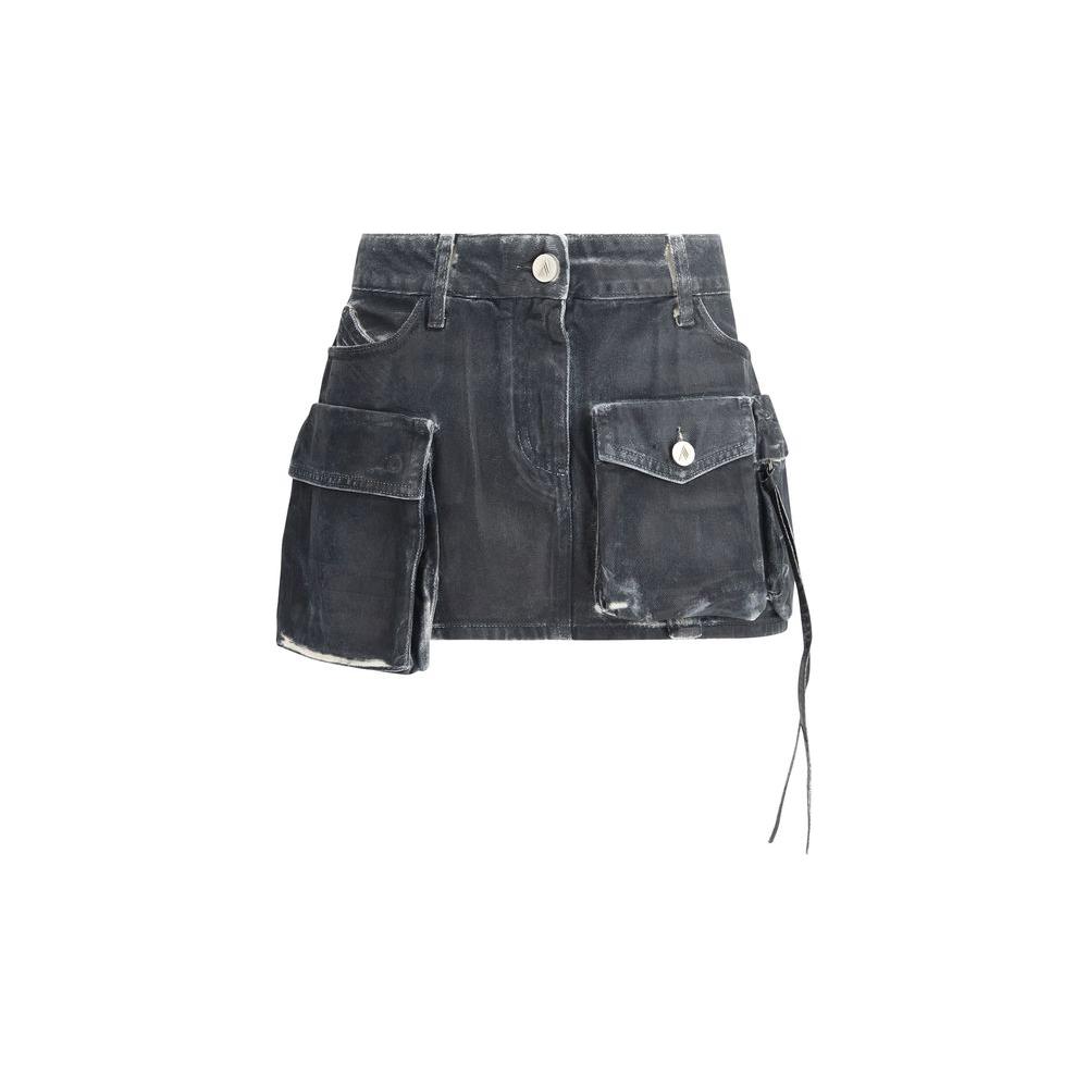 The Attico Cargo Mini Skirt The Attico Dark Slate Gray
