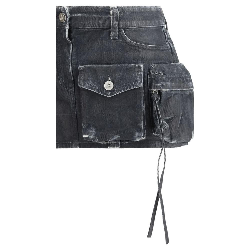 The Attico Cargo Mini Skirt The Attico Dark Slate Gray