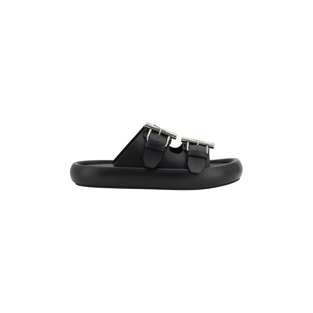 Alexander McQueen Leather Sandals Alexander McQueen Dark Slate Gray