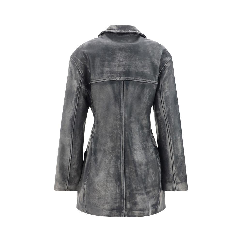 Marni Leather Jacket Marni Dim Gray